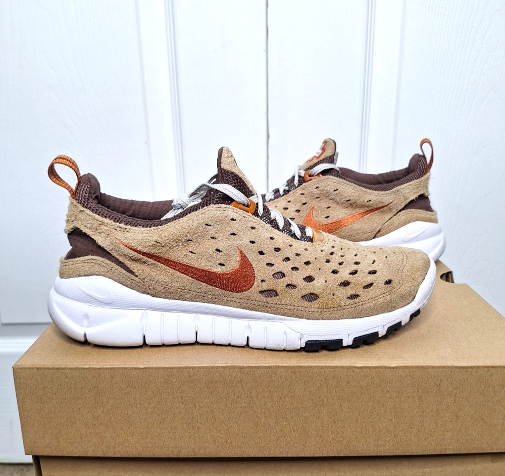 Nike Free 5.0 Trail Driftwood Brown Running Shoes CW5814-200 size 9.5